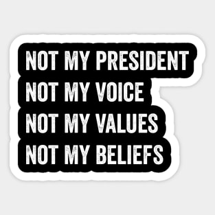 anti trump Sticker